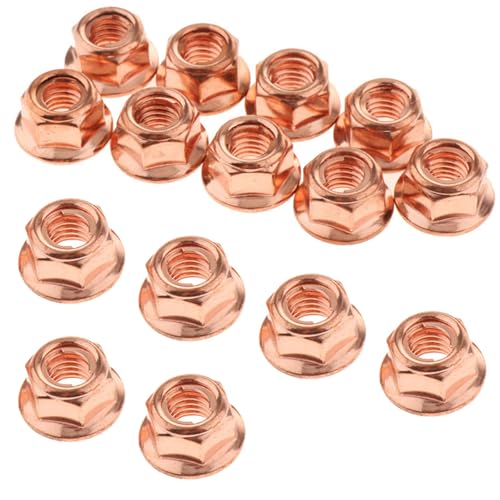 15 pièces Écrou de tuyau d'échappement m8 hexagonal, A1201420072 Écrou de collecteur m8,...