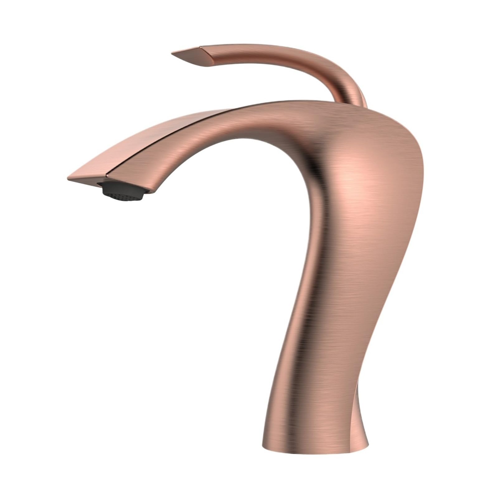 Laighjenbcf Brushed Rose Gold Faucet，Gun Grey Luxury Brass Bathroom Vanity