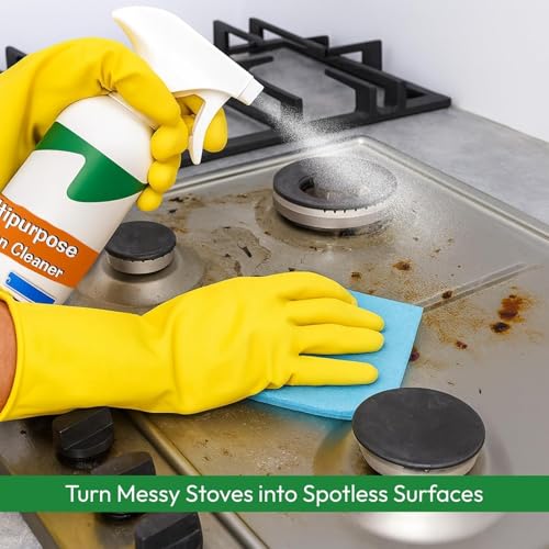 Image of Kitchen Cleaner Spray for Oil & Grease Stain Remover All-Surface Non-Toxic & Non-Flammable Magic Degreaser Powerful Kitchen Cleaning Liquid with Fresh Scent 500 ml
