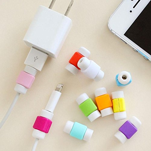 UNAKIM--10PCS/LOT Protector Saver Cover for iPhone 5 6 Phone USB Charger Cable Cord Wire