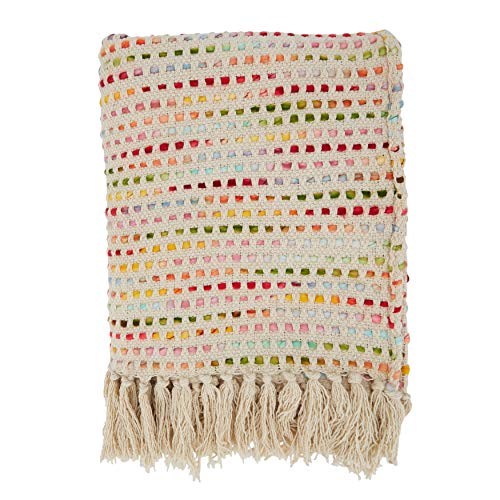 SARO LIFESTYLE Confetti Design Throw Blanket Multi 50x60