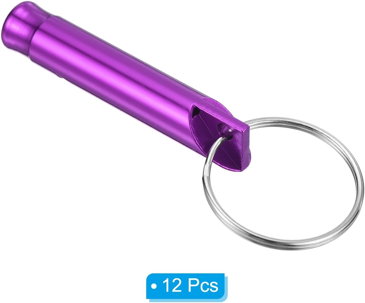 PATIKIL Emergency Whistles, Safety Whistle with Keychain Loud Sound Aluminum Outdoor Survival Whistle for Camping Hunting