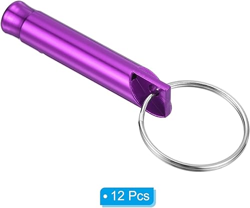 Miniatura 13 de PATIKIL Silbatos de emergencia, silbato de seguridad con llavero de sonido fuerte, silbato de supervivencia al aire libre para acampar y cazar