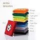 Kesote 10x Schweißband Fußball Handgelenksband (10 Farbe) + 10x Pfeife Plastik Whistle (Farbe Zufällig) für Sport Fußballgeburtstag Party
