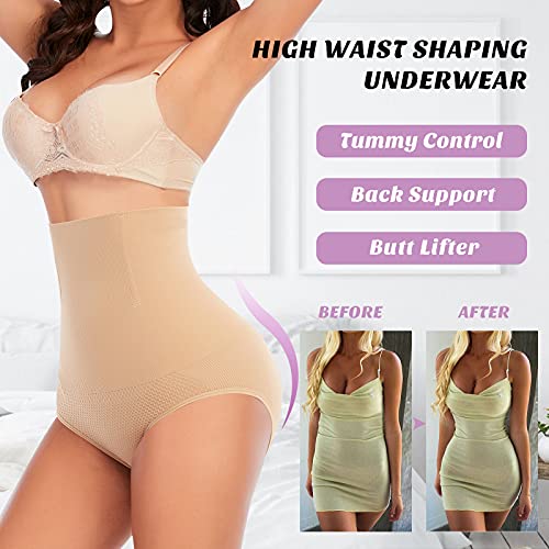 Image of Werena Women Tummy Control Shapewear Panties Shaping Underwear High Waist Body Shaper