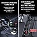 Car Seat Gap Filler Set of 2, Upgraded Car Side Seat Gap Fillers with Organizer, Cup Holder & Hook Function, Inserts Between Front Seats Console Catcher 4in1 Gap Stopper Fill Plug Storage Box (Black)