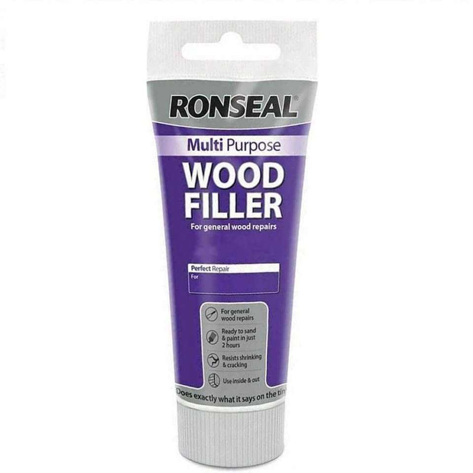 Ronseal 100g Multi-Purpose Wood Filler Tube - White