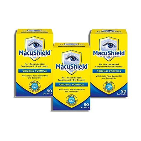 THREE PACKS of Macushield 90 Capsules Cover
