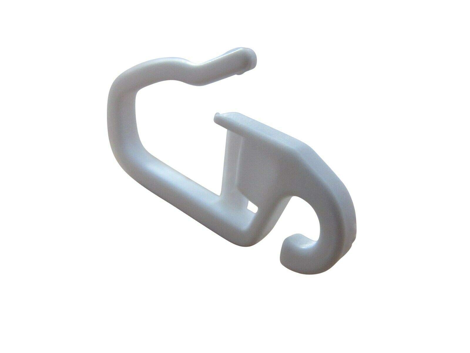 rewagi Folding hanging hooks, curtain hooks, clip over hooks, curtain accessories, eyelet 4 mm, white, 25, 50, 100, 200, 500 - Image 2