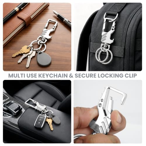 Image of Storite Metal Keychain for Men & Women | Premium Decorative Key Ring | Stylish Key Holder for Car, Bike, Home & Office Keys