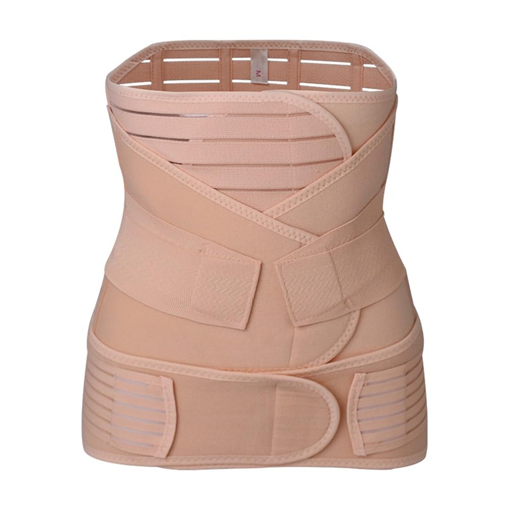 Bauchgurt Nach Geburt 3 in 1 Postpartum Gürtel für Damen Postpartale Bauch Unterstützung Rückbildungsgürtel Kaiserschnitt Erholung Bauchband Nach Op Postnatal Belly Belt Schwangerschaft(Rosa,M)
