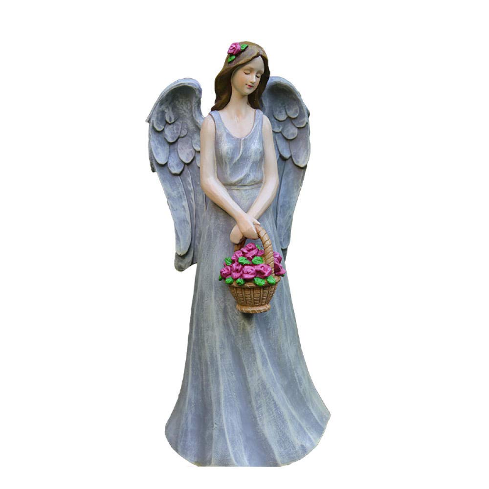 Statues et figurines de jardin extérieur et fée des fleurs en résine durable