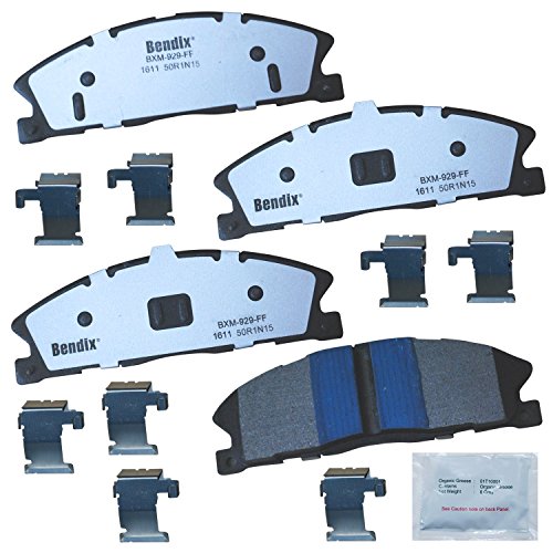 Image of Bendix Fleet Metlok MKD1611FM Semi-Metallic Front Brake Pads for Ford Explorer 2013-2012, Flex 2012, Flex 2017, Taurus 2016-2013, Lincoln MKS 2014