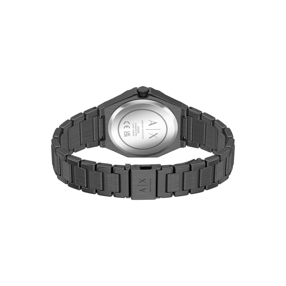 Armani Exchange Reloj para Mujer, Movimiento de Cuarzo de Tres Agujas y Caja de 34 mm con Correa de Acero Inoxidable o Cuero