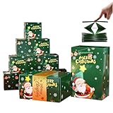 Weihnachts Box Zum Geldziehen | Pop Design Für Kartenausgabe - Faltbare Frohe Weihnachten Geld Box - für Hochzeit Geburtstag Kinder Freunde Familie Party Festival und Karneval