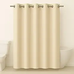 Cortina Para Box de Banheiro em PVC Impermeável e Antimofo - 1,38 x 2m BEGE