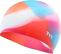 TYR Youth Wrinkle-Free Silicone Swim Cap - Drag Reduction, Chlorine & UV Hair Protection for Ages 10-15