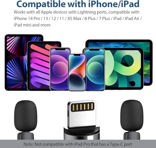 Image of Dual Channel Wireless Microphone for Smartphone | Noise Cancellation Clip Mic with Receiver for Interviews, Vlogging, YouTube, Reels & Live Streaming (K9-Mic)