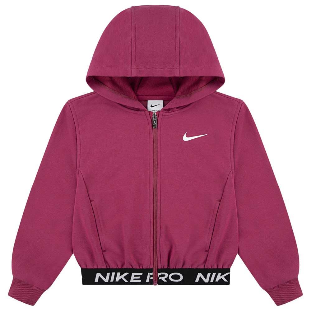 Nike Girls Pink Np Essentials Zip Up Top In - 6 - 7 Years