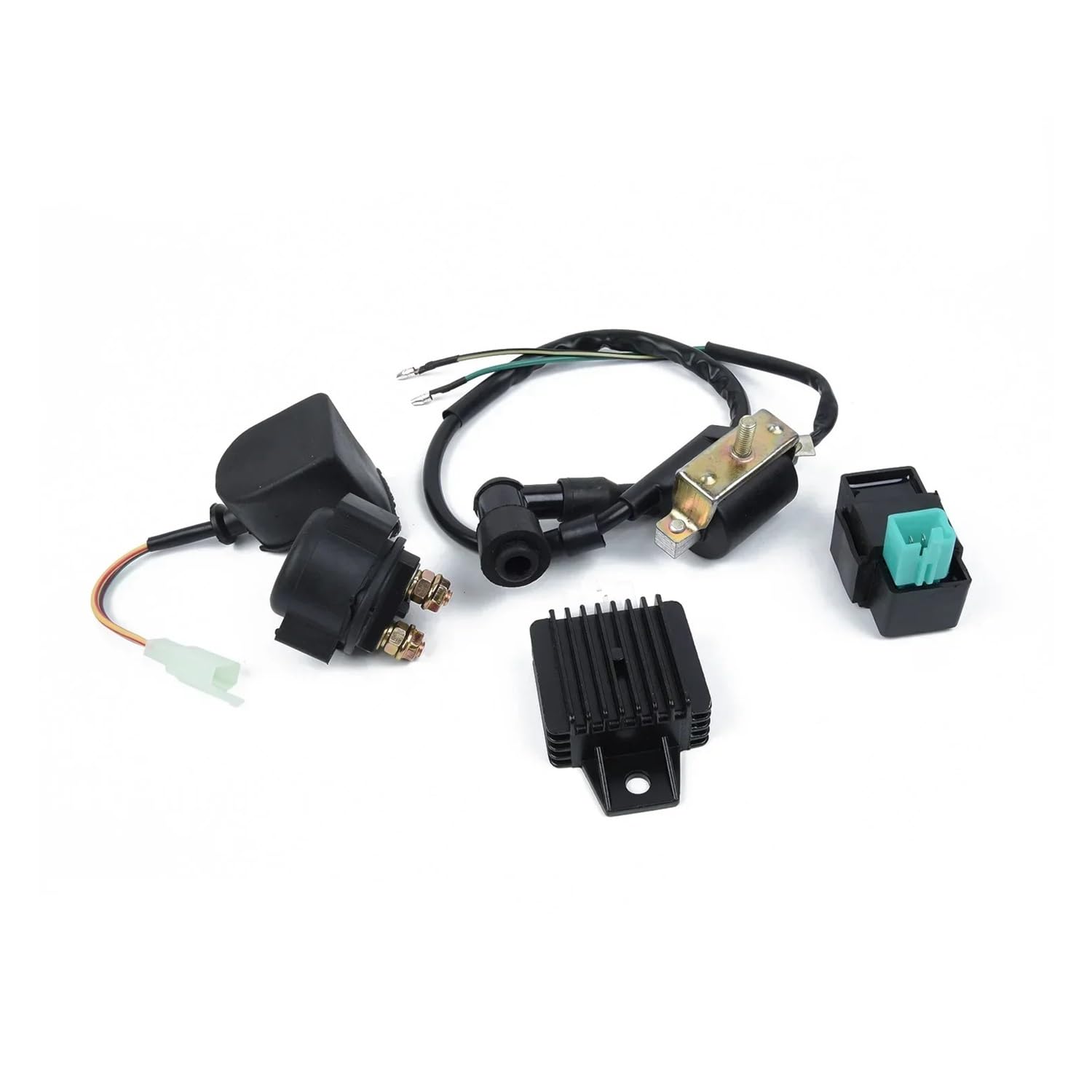 POWTAXBJGD Starter Relay for CDI Box for ATV Dirt Bike Gokart 5Pin CDI