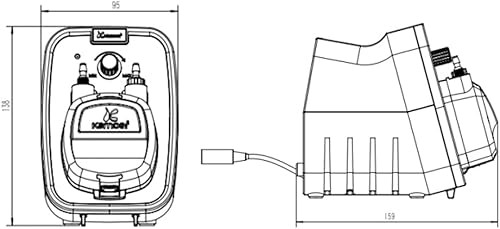 Miniatura 9 de Kamoer KCPA600 24V bomba peristáltica bomba dosificadora líquida de alto caudal 6.1-17.6 fl ozmin ajustable, tubo Norprene 0.157 in ID x 0.283 in OD