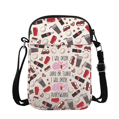 ZJXHPO Soda Drink Cross Body Bag Soda Addict Gift Vodka Drinker Messenger Bag Soda Lover Gift I Will Drink Soda Carry On Bag (Drink Everywhere CB)