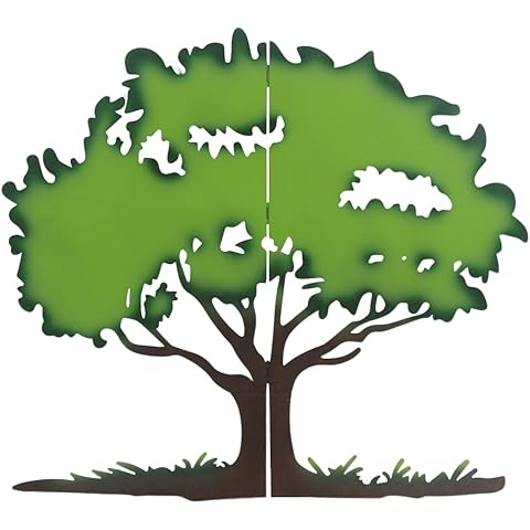 viterlight Tree of Life Metal Wall Art, Hanging Wall Decor Living Room Colorful Wall Art, Decorative Wall Sculptures for Indoor, Outdoor(23.6