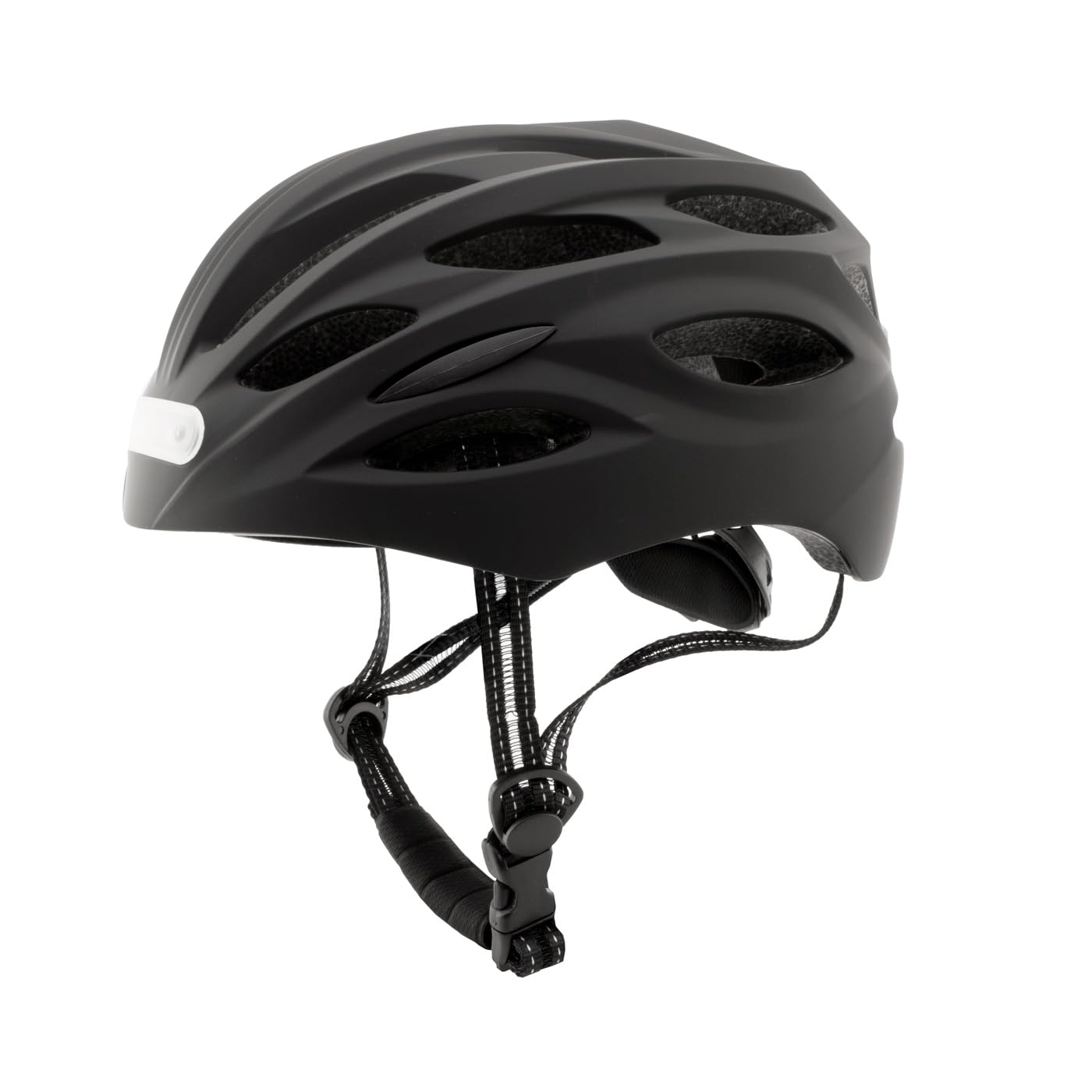 CoolBox M02 Casco para Patinete Eléctrico o Bicicleta Negro con Luz LED Frontal y Trasera. Ligero y Resistente con Espuma EPS y Cubierta de Policarbonato, Diseño Transpirable. Talla M