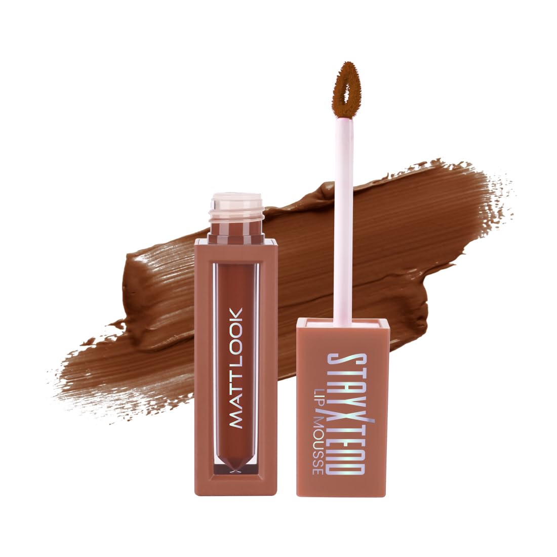 MATT LOOK StayXtend Lip Mousse – All-Day Lip Comfort for Busy Women | Smudge-Proof, Non-Sticky, Waterproof Color with Vitamin E for Soft, Nourished Lips – Espresso Shot, 4ml
