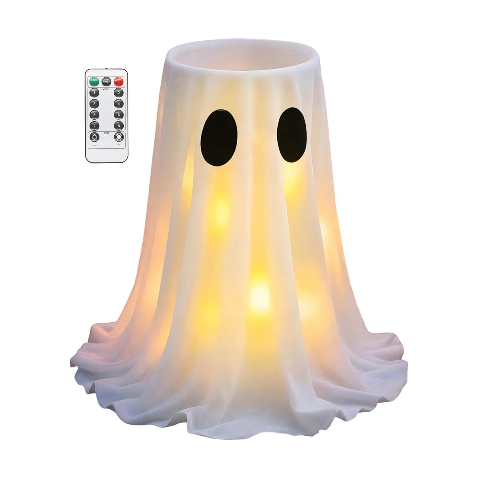 Ghost Candy Bowl Stand - Halloween Decor con luce LED