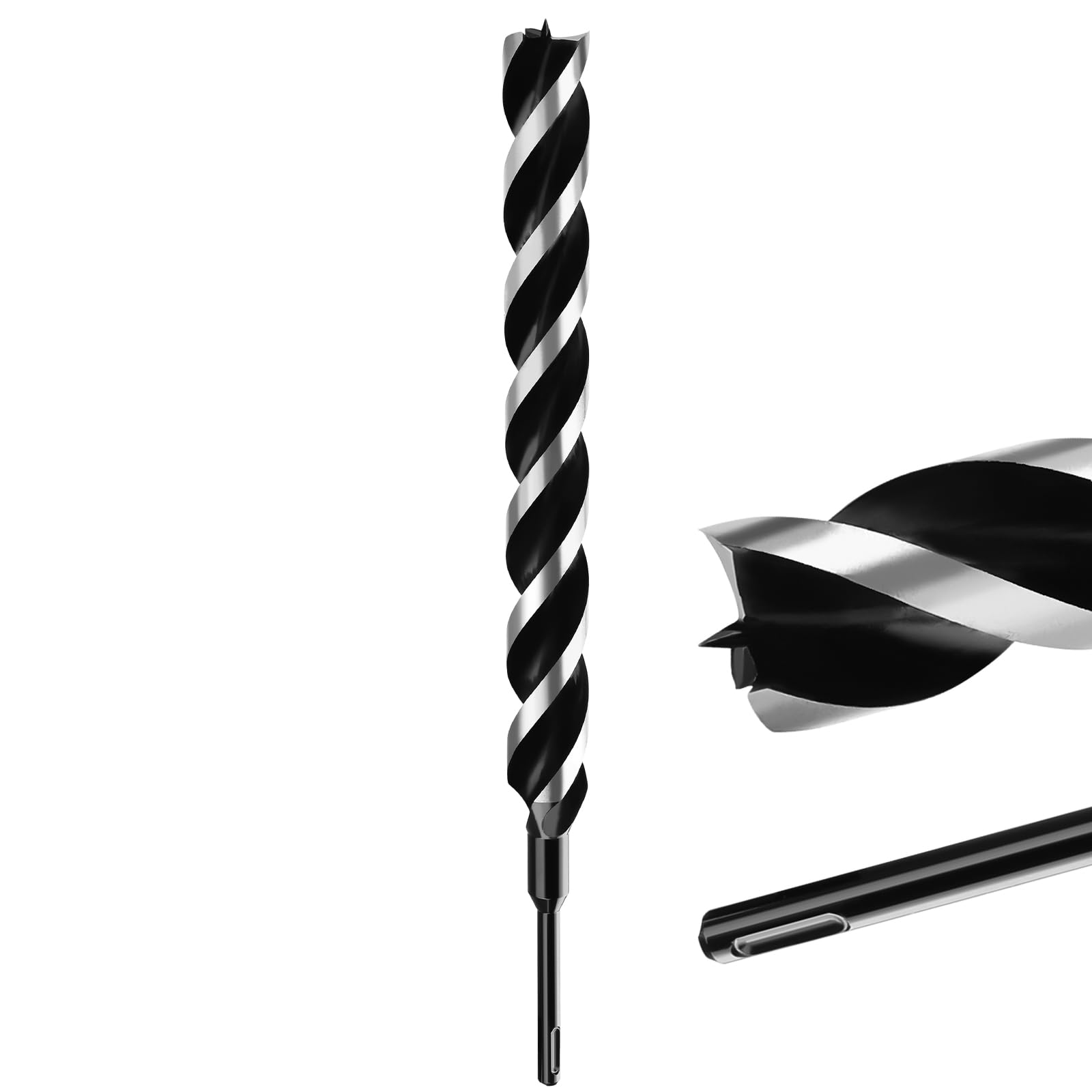 MOXPIFY Extra Long 35mm x 460mm Auger Drill Bit SDS Plus, SDS Wood Auger Drill Bits for Woodworking