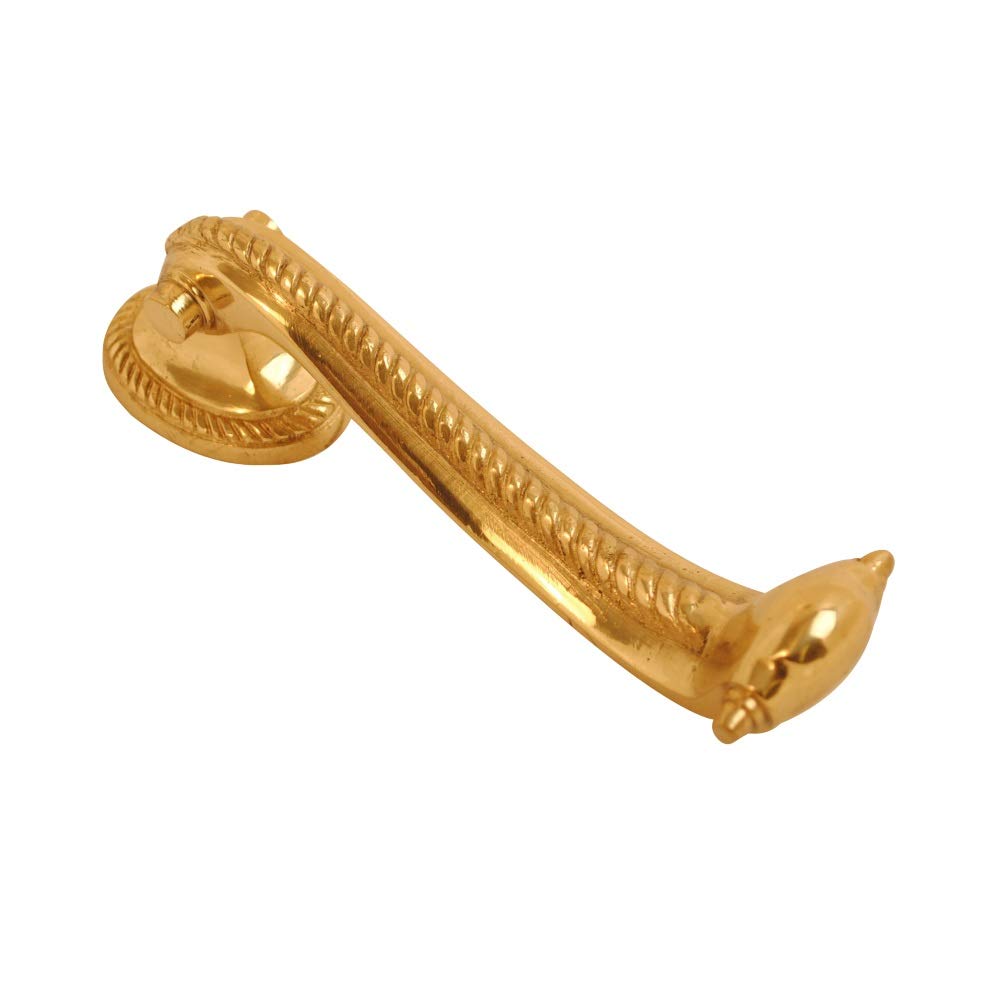 Lunn Hardware Brass Slimline Door Knocker, 6-1/2-Inch Size