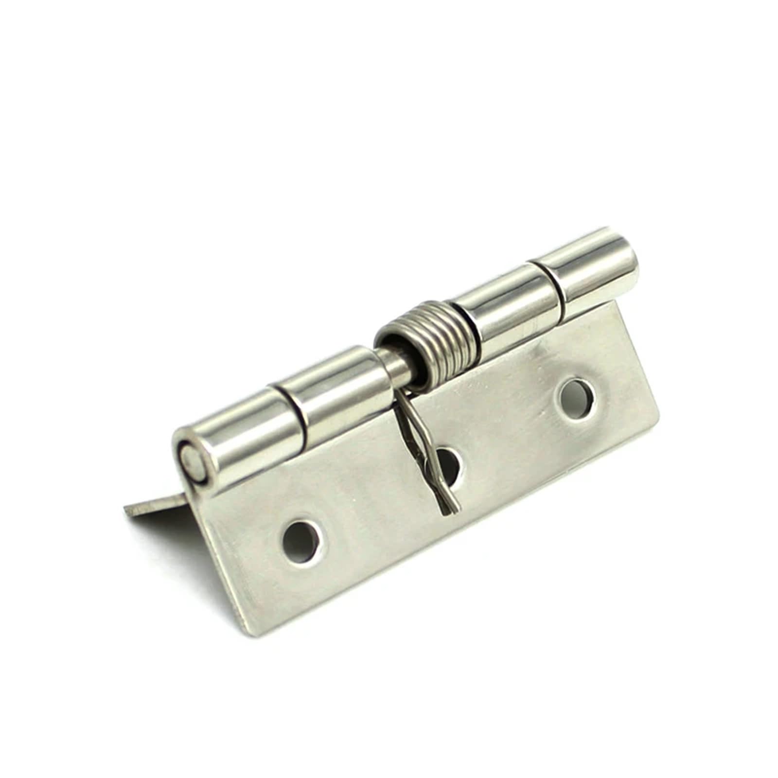 Rmwkrmogrf 304Ss Brushed Spring-Loaded 304 Stainless Steel Folding Hinge Heavy-Duty Cabinet Doors Hardware Accessories 1Pcs(304Ss Brushed)