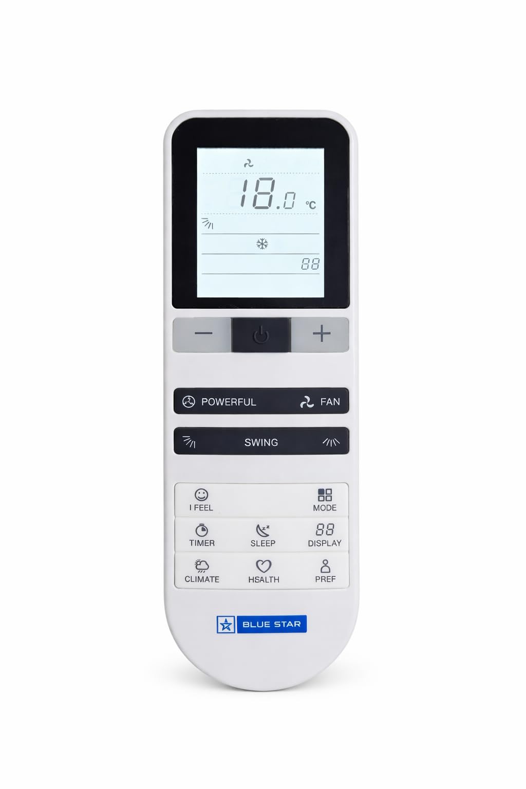 Split AC Remote Suitable for Blue Star Air Conditioner (Original Remote) | Match & Buy | 2 Year Warranty