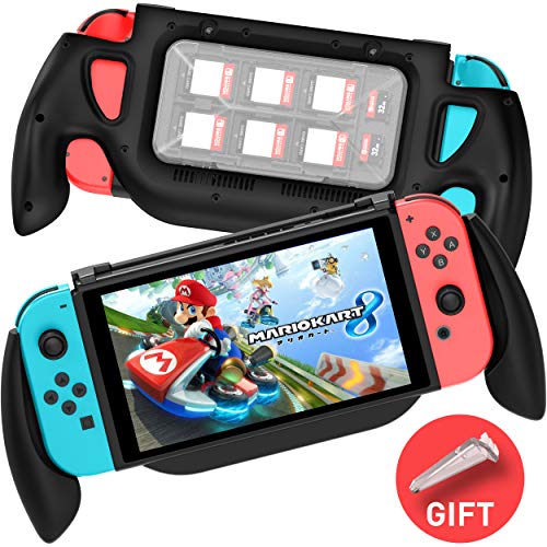 MEQI Gaming Grip Case for Nintendo Switch, Comfortable & Ergonomic Switch Charging Grip