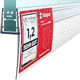 STEIGNER Joint porte de douche 60 cm UK05 (1 pc.) - Joint vertical pour douche à accès d'angle ou pentagonale avec porte 6-8 mm - Couleur : transparent - Ajustement parfait, Étanchéité, Design discret