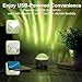 HUMIIEYE Northern Light Projector, Battery Operated Aurora Night Light, 16 Colors Galaxy Lamp Ocean Wave Ceiling Projector Mood Ambient Lighting for Bedroom Party Adults Kids Room Toddler Girl Gift