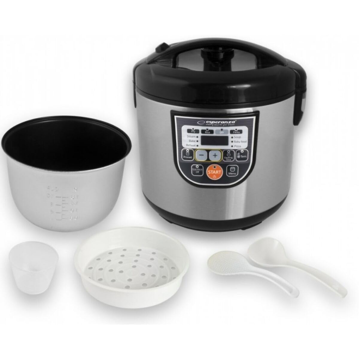 Esperanza EKG011 Multicooker Cooking 5 L 860 W Black Metallic