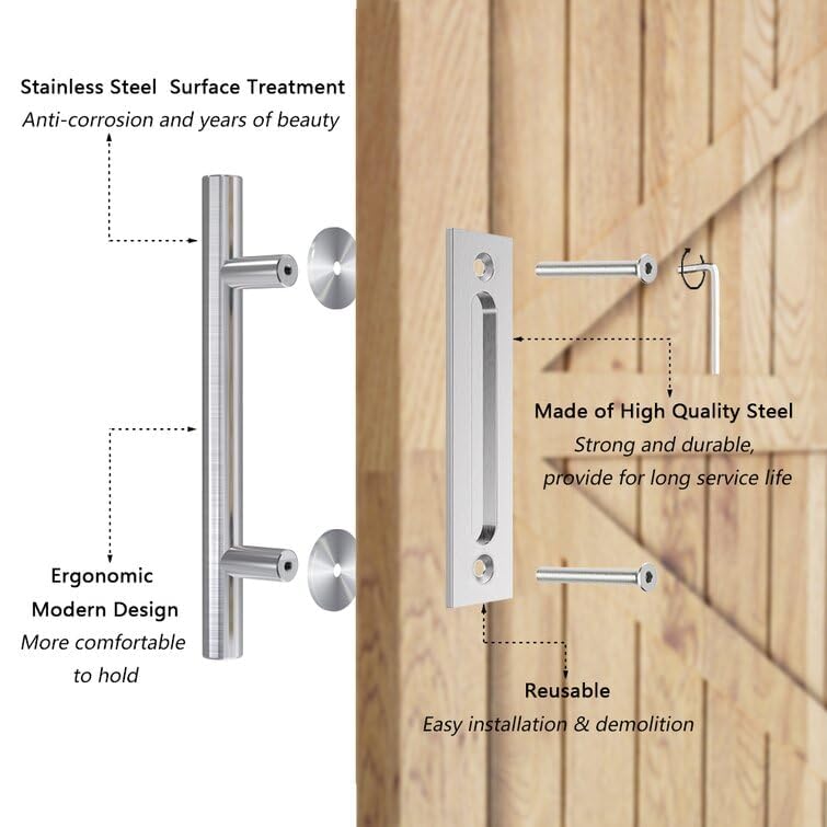 Poignées De Porte De Grange Robustes, Poignée De Porte Coulissante En