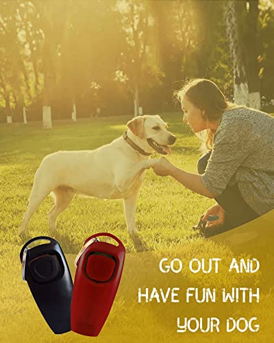TODREMOU Hundepfeife Rütter Rückruf-Hundepfeifen Hochfrequenz Klicker Hundeklicker Set Clicker Hundetraining Clickertraining