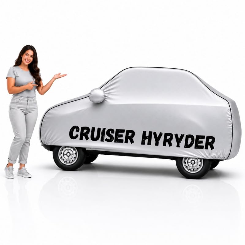 Image of My neew car Cover (Silver, Urban Cruiser Hyryder)