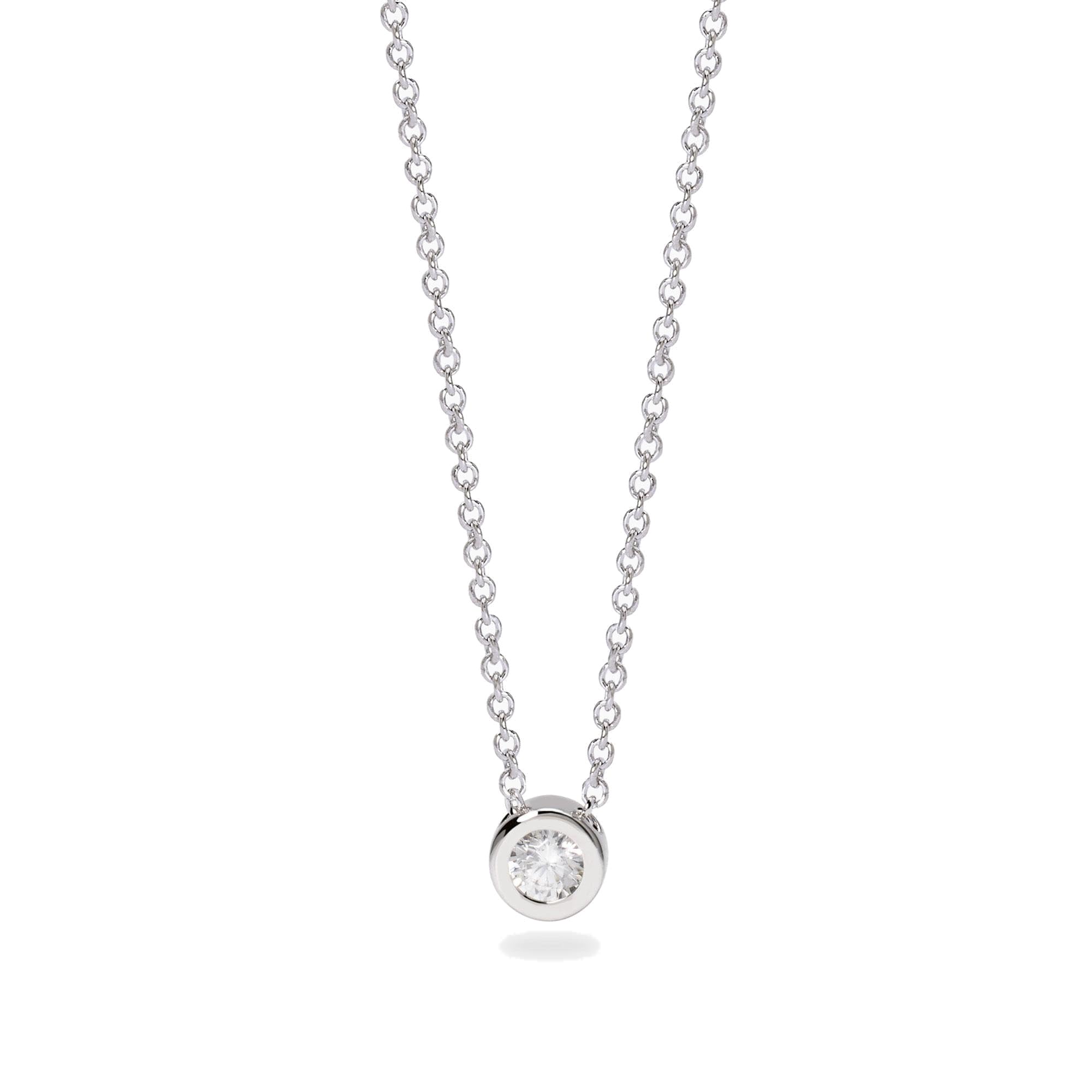 Mabina Gioielli - Girocollo con punto luce in diamante lab-grown - 553806