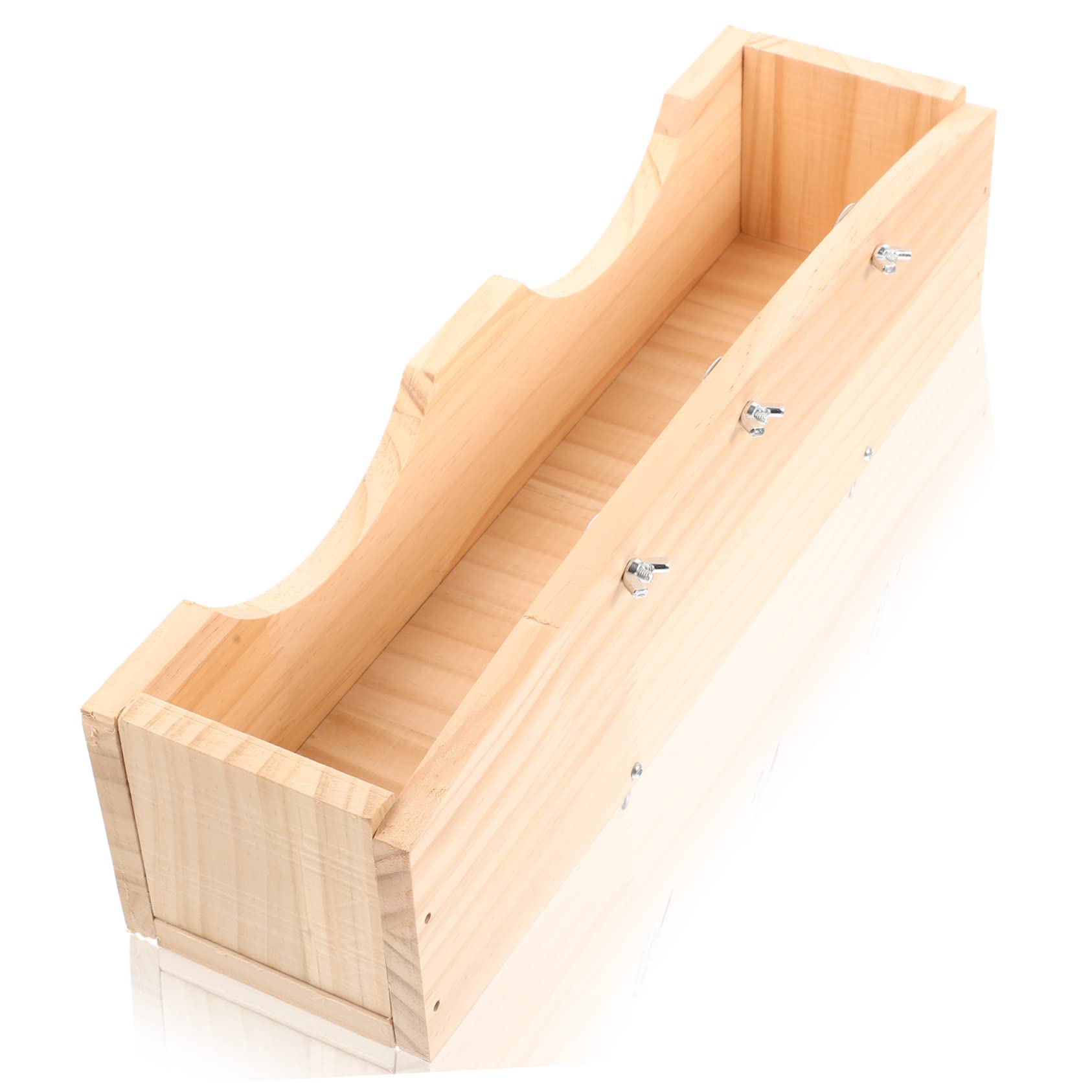 Holz Heuraufe mit Fixierung für Kaninchen und Hamster
