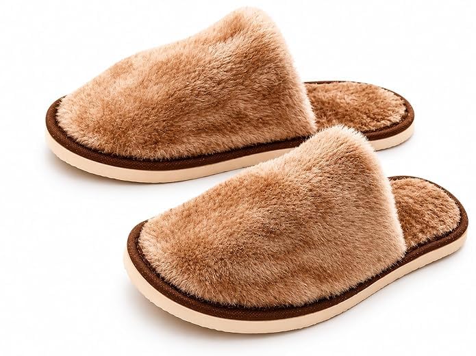 LUXORIA & CO. Faux Fur Slippers for Women & Men | Ultra Soft Cozy House Slippers | Warm Winter & Summer Indoor Outdoor Slides | Anti-Skid Lightweight Bedroom Home Slippers-picture-13