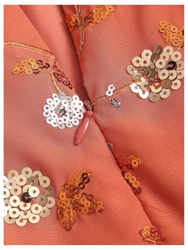 SweatyRocks Women's Sequin Embroidery Y2K Mini Skirts Tie Front Low Waist Boho Summer Skirt3