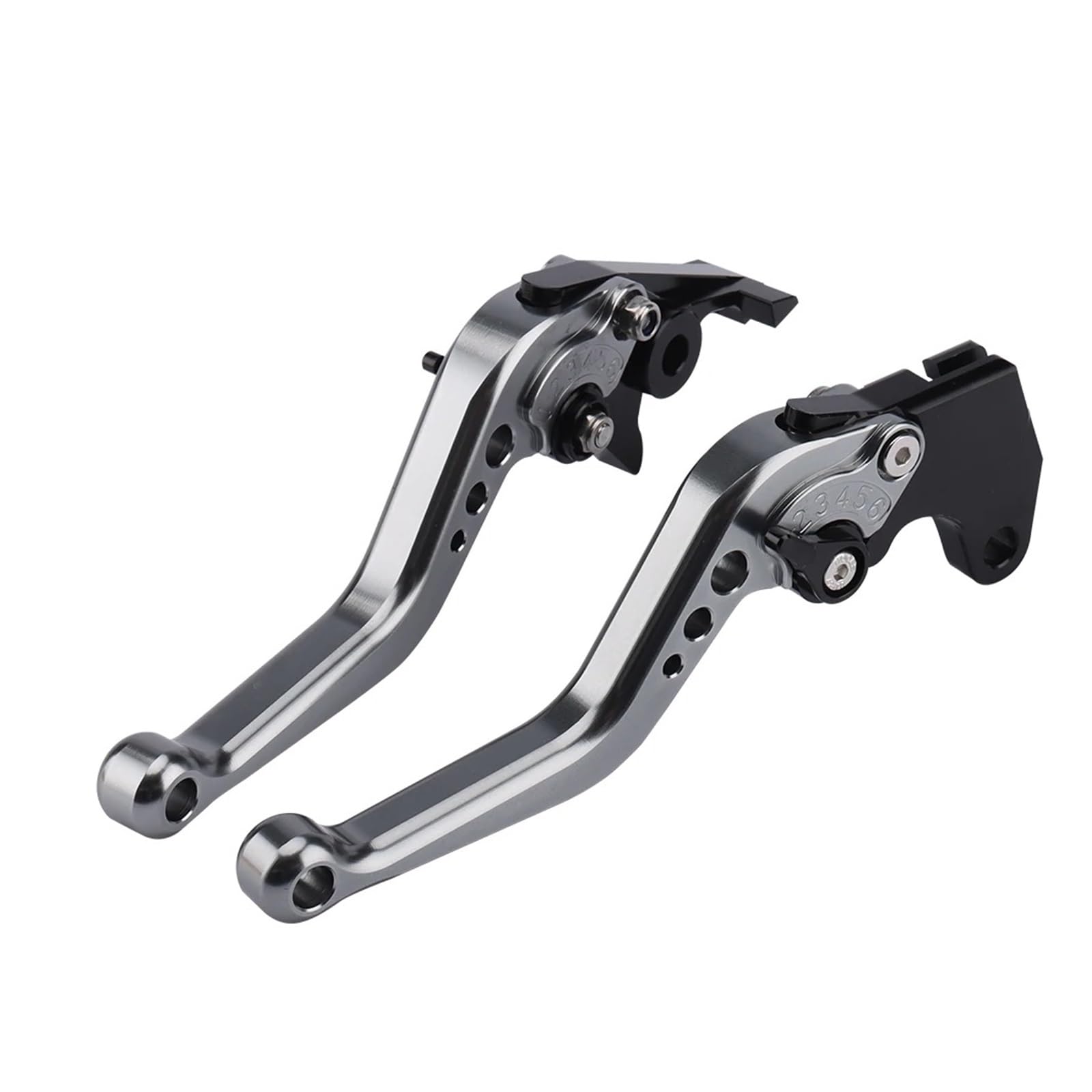 Hguvsjd for Kawasaki for Ninja 650R/ER-6F/ER-6N Z900 Z650 Motorcycle Long Short Handle Brake Clutch Lever Motorcycle Brake Lever(Short Titanium)