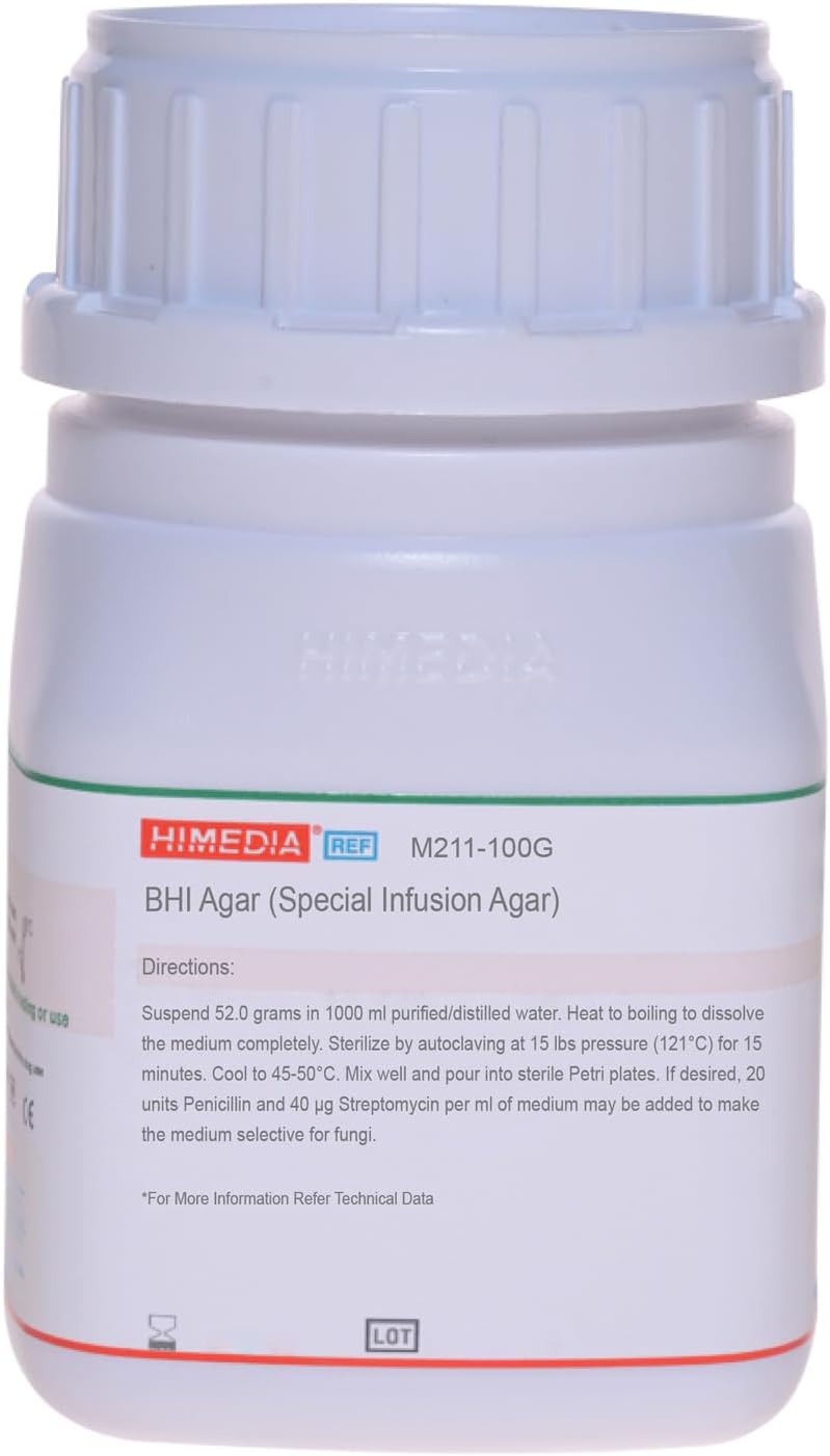 HiMedia M211-100G Special Brain Heart Infusion Agar, 100 g