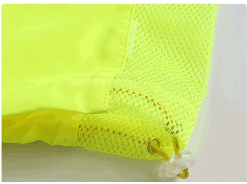 Kamizelka ochronna High Vis, Odblaskowa odzież chroniąca przed słońcem, kurtka odblaskowa z długim rękawem, na wynos, kamizelka budowlana do ekspresowej dostawy(Large)