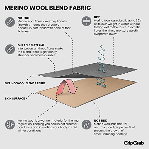 GripGrab Winter Thermal Merino Wool Cycling Socks Warm Bike Socks Padded Thick Cycling Socks Cold Weather Cycling Socks4