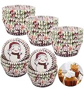Cupcake Cases,Liwein 500pcs Cupcake Baking Cases Muffin Cases Paper Wrappers for Christmas Festiv...